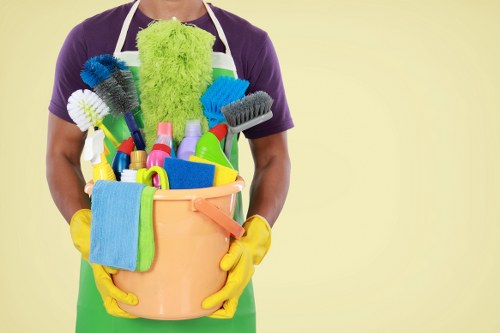 Carpet cleaning team in South Harrow using sustainable waste sorting practices