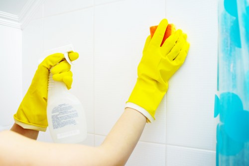 Professional curtain cleaning equipment used for delicate fabrics